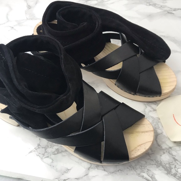 Free People Emmy Black strap sandal Clogs - Picture 4 of 6